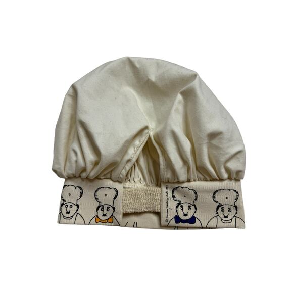 BARNEY SALTZBERG CHEF Hat Vintage *NEW* Ivory Toque Cartoon Adult One Size - Picture 6 of 9